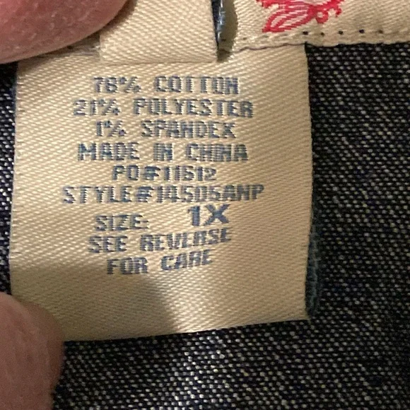 Vintage Paris Blues Denim Jean Vest 1X FITS LIKE Junior’s XL - Picture 8 of 12